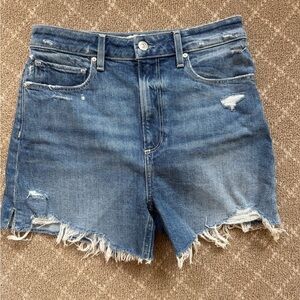 PAIGE Dani Distressed Jean Shorts